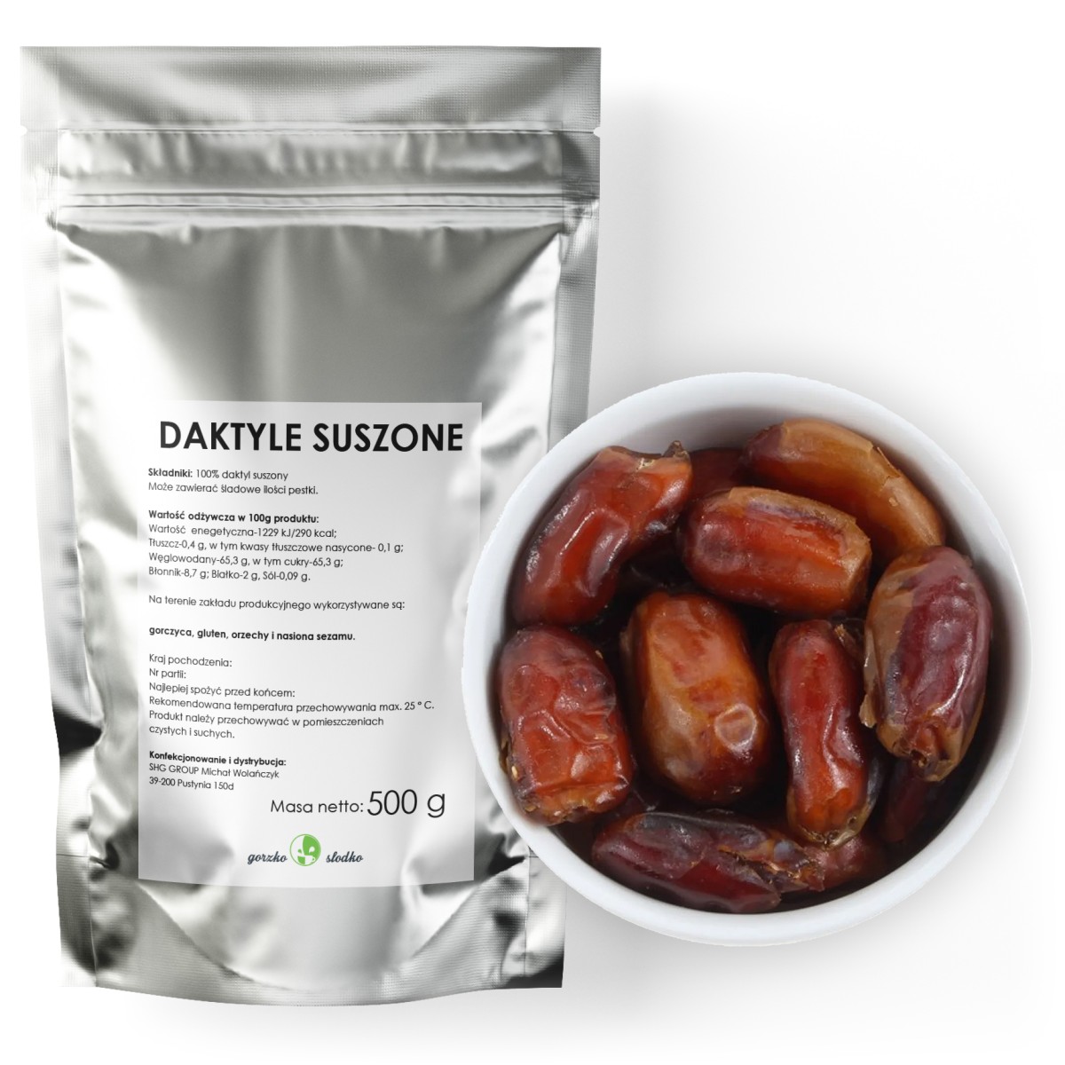 Daktyle suszone - bez pestek